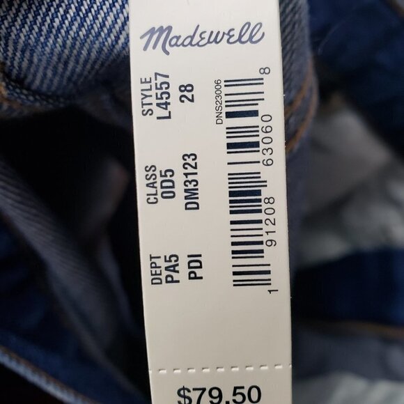 MADEWELL Denim-A-Line Polka Dot Micro and Ultra Mini Denim Skirt - Picture 11 of 11